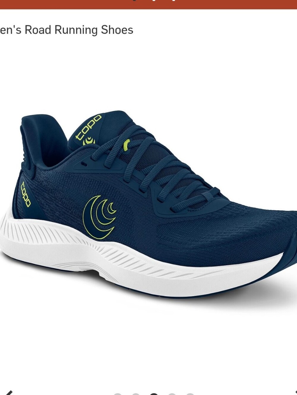 Topo Fli-Lyte 6 Navy/Lime Daily Trainer Ultra Lightweight Shoe Mens Size 11.5